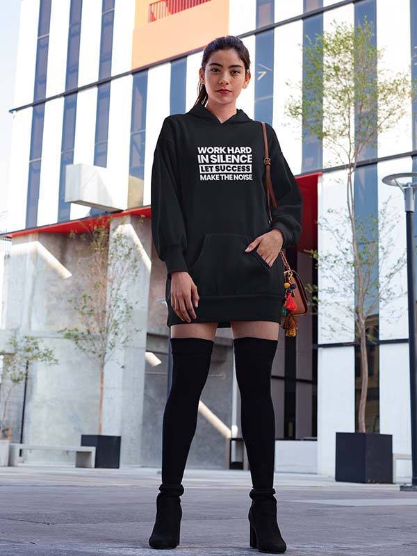 Hoodie "Work Hard In Silence, Let Success Make The Noise" - Image 3