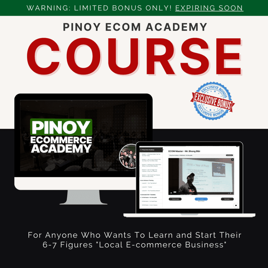 Pinoy Ecom Academy - Bonus