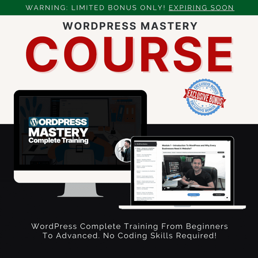 WordPress Mastery - Bonus